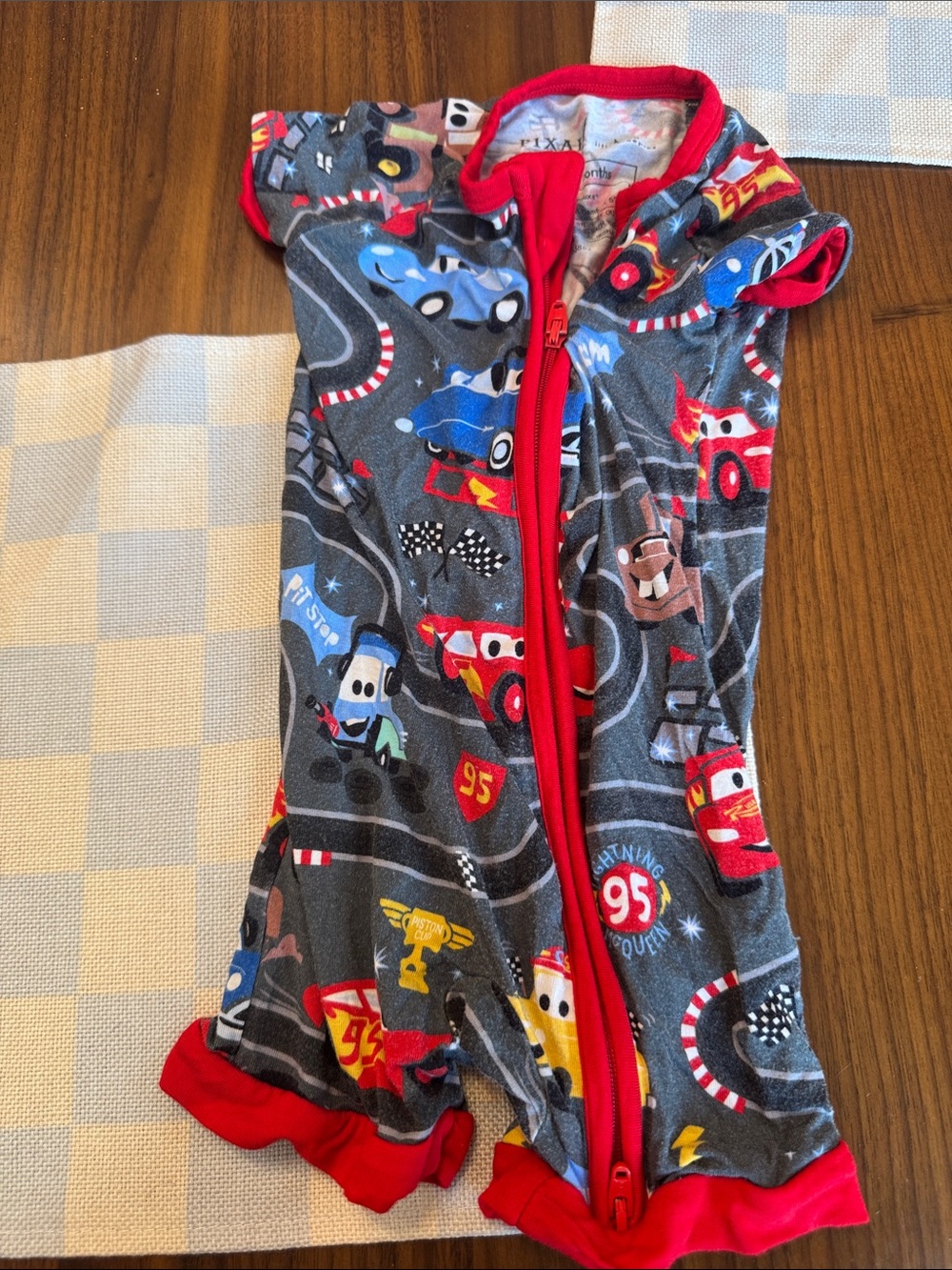 Cars little sleepies shortie 3-6